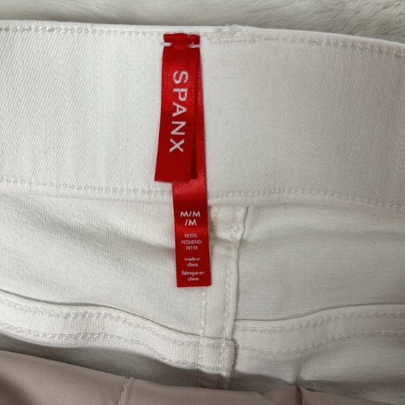 Spanx Jean-ish Leggings White Size Medium stretch Skinny comfy - Picture 7 of 8
